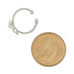 Кольца-манжеты из нержавеющей стали 304 с кристаллами и стразами для женщин&nbsp;LS-RJEW-G338-02P