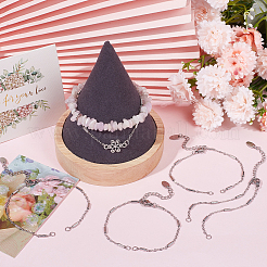 15шт. браслет ручной работы из нержавеющей стали 304 AJEW-BBC0002-15