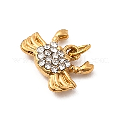 Подвески из нержавеющей стали 304 со стразами&nbsp;STAS-B097-06G-09