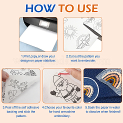 Самоклеящийся водорастворимый нетканый материал&nbsp;DIY-WH20007-283A