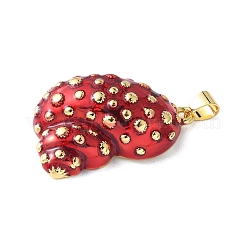 Латунь эмаль подвески&nbsp;X-KK-A252-01G