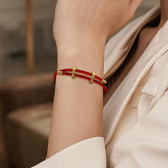 3шт 3-х цветные кожаные плетеные шнуры-браслеты&nbsp;BJEW-GO0001-19