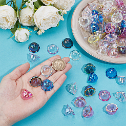 60шт прозрачные акриловые колпачки для бусин&nbsp;OACR-NB0001-55A