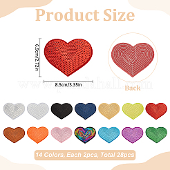 28 шт. 14 стиля нитки для вышивки пришивание термоклея одеяла ткань&nbsp;DIY-MA0006-61