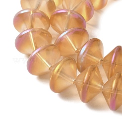 Стеклянные бусины с гальваническим покрытием &nbsp;EGLA-G038-01A-FR03