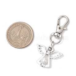 Подвеска в виде ангела из сплава и стекла с жемчугом&nbsp;X-HJEW-JM03493