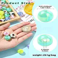 Двухцветное покрытие акриловые бусины&nbsp;MACR-CJC0004-26