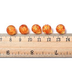 Осенняя тема прозрачные акриловые бусины&nbsp;TACR-S089-10mm-11