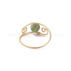 Кольца из натурального турмалина&nbsp;RJEW-JR00929