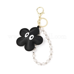 Брелки с подвеской из искусственной кожи с цветком&nbsp;KEYC-JKC01421