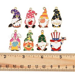 16шт 8 стиля подвески из сплава с эмалью&nbsp;ENAM-FP0003-11