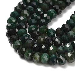 Природные моховой агат бисер нитей&nbsp;G-C259-A03-5x8mm