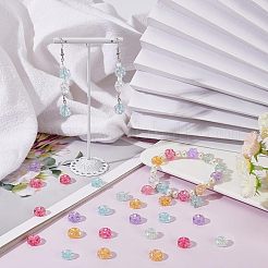 315шт 7 цвета прозрачные акриловые бусины&nbsp;MACR-FH0001-09