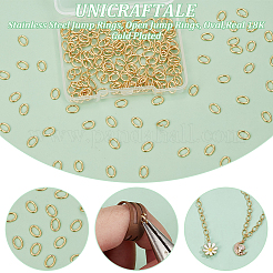 200 шт. Открытые соединительные кольца из нержавеющей стали 304&nbsp;FIND-UN0003-84