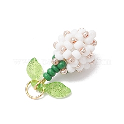 Подвески-бутоны из стеклянных бусинок&nbsp;PALLOY-MZ00759-04