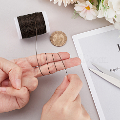 Круглый шнур из вощеного полиэстера длиной 120 м.&nbsp;YC-WH0019-01B