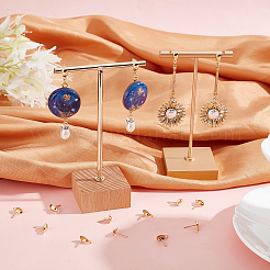 100 шт. фурнитура для сережек-гвоздиков из нержавеющей стали 304&nbsp;STAS-CN0001-12