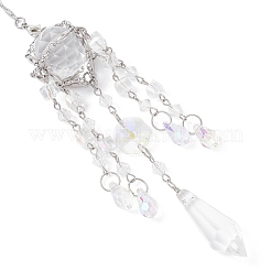 Стеклянные конусные подвесные ловцы солнца&nbsp;HJEW-JM04609