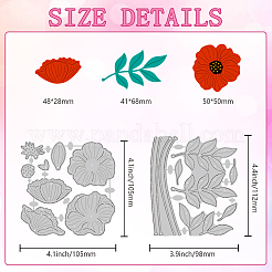 Углеродистая сталь разрезает трафареты&nbsp;DIY-WH0309-1932