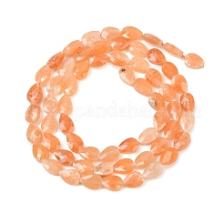 Натуральные оранжевые бусины из авантюрина&nbsp;G-A303-A02-01