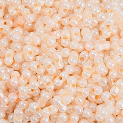 Непрозрачные цвета блестящие стеклянные бусины&nbsp;X1-SEED-K010-04F