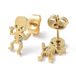 Серьги-гвоздики из нержавеющей стали 304&nbsp;LS-EJEW-H136-13G