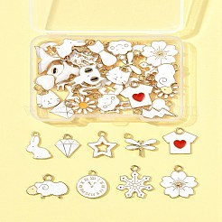 40шт 20 стиля подвески из сплава с эмалью&nbsp;ENAM-FS0003-32