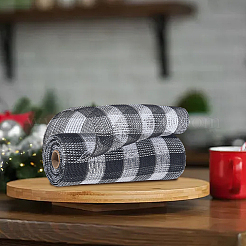 Полиэстеровая декоративная сетчатая лента для елок&nbsp;SIL-WH20025-050B