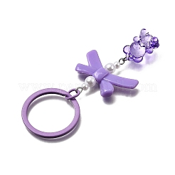 Железные акриловые брелки-бантики&nbsp;KEYC-JKC01385