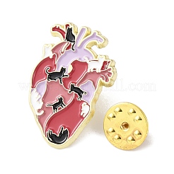 Сердечки эмалевые булавки&nbsp;LS-JEWB-D309-01B-G