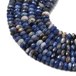 Природный содалит бисер нитей&nbsp;G-G343-A04-2x4mm