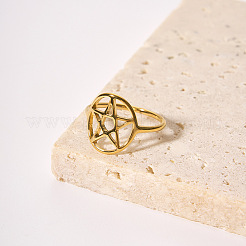 Женское кольцо-звезда из нержавеющей стали 304&nbsp;EU4995-8