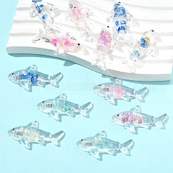 12 шт. прозрачные светящиеся акриловые подвески&nbsp;TACR-YW0003-43