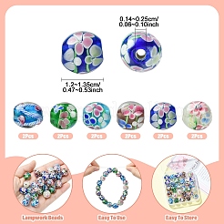 14шт 7 цвета бусины лэмпворк ручной работы&nbsp;LAMP-YW0004-09