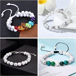 4 нити натуральных бусин говлита нити&nbsp;TURQ-OC0001-02A