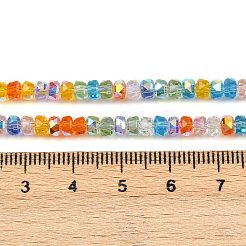 Стеклянные бусины с гальваническим покрытием &nbsp;EGLA-B011-04A-03