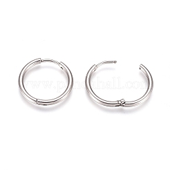 Серьги-кольца Huggie Hoop из нержавеющей стали 304&nbsp;EJEW-G272-02-16mm-P