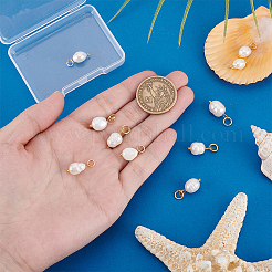 10шт 2 стиля подвески из натурального культивированного пресноводного жемчуга&nbsp;PALLOY-PH01897