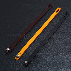 1 шт. панк ретро этнический стиль кожаный браслет ручной работы пара литературный ремешок на руку для мужчин&nbsp;BJEW-CL0001-02A