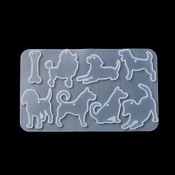 Собака поделки кулон силуэт силиконовые Молды&nbsp;SIL-F010-05