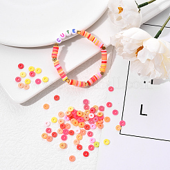 2250шт 15 цвета бусины из полимерной глины ручной работы&nbsp;CLAY-YW0001-25B