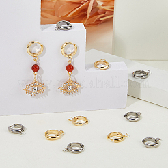 201 фурнитура для сережек-колец Huggie Hoop из нержавеющей стали&nbsp;FIND-DC0006-43A