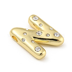 Латунные микропаве прозрачные подвески с фианитом&nbsp;KK-E093-04G-N