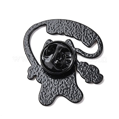 Эмалевые значки с изображением белой кошки на рыбалке&nbsp;LS-JEWB-L024-01EB-03