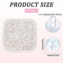 Прозрачные акриловые бусины&nbsp;MACR-SP0001-28A-01