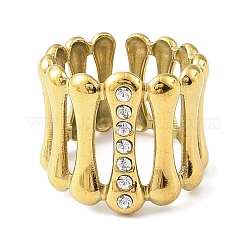 Открытое кольцо-манжета из нержавеющей стали 304 с ионным покрытием (IP) для женщин&nbsp;RJEW-F166-04G-02