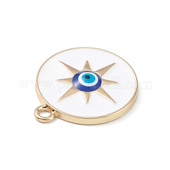 Панданы из сплава с эмалью в стиле злого глаза&nbsp;ENAM-K068-01G-01