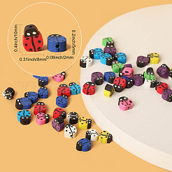 5 нить бус из полимерной глины ручной работы.&nbsp;CLAY-SC0001-45A