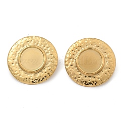 Ионное покрытие (ip) серьги-гвоздики из нержавеющей стали 304 для женщин&nbsp;EJEW-M089-11G