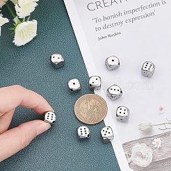 10 шт. бусины из нержавеющей стали марки 304&nbsp;STAS-UN0025-38